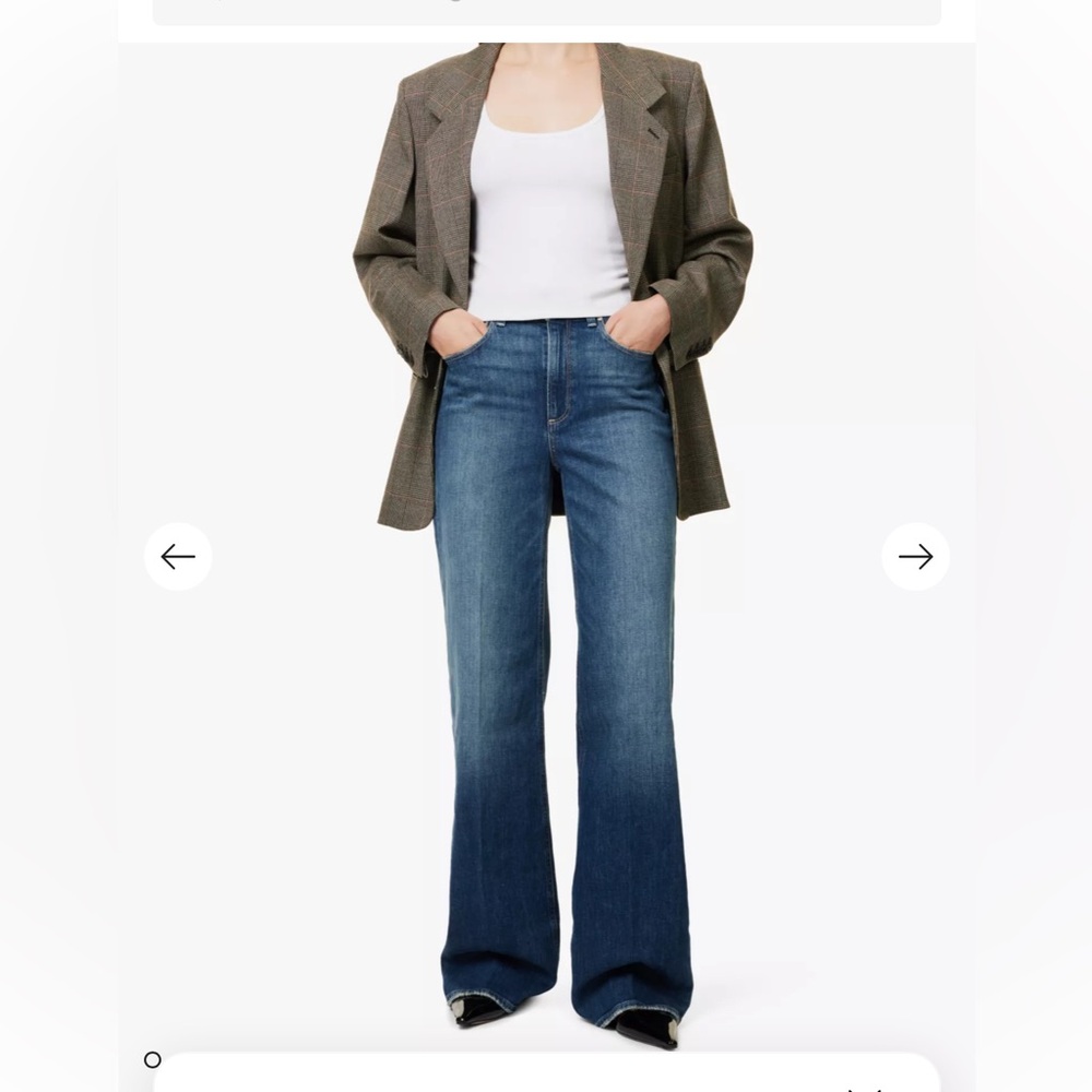 Paige Ambition Wide Leg Jeans in Flaunt - 27